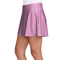Nike Victory Women's Dri-FIT Flouncy Printed 15" Golf Skirt - Lt Magenta / white