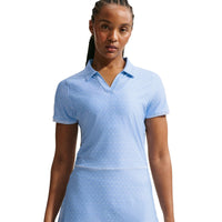 Nike Victory Women's Dri-FIT Printed Golf Polo Dress - Hydrogen Blue / white