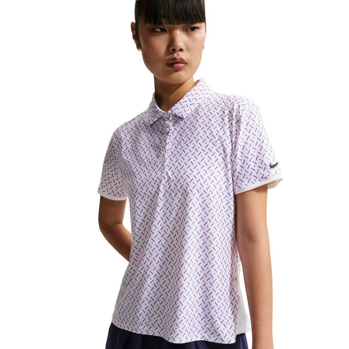 Nike Victory Women's Dri-FIT Printed Short-Sleeve Golf Polo