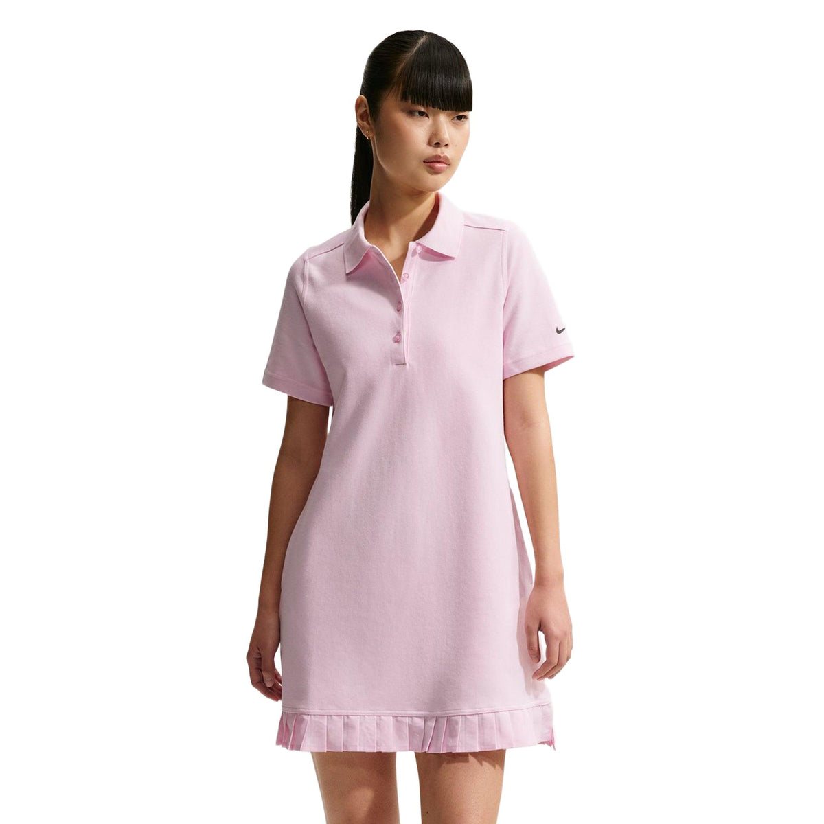 Nike Women's Golf Polo Dress - Pink Foam / Black