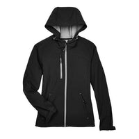 North End - Women' Prospect Two-Layer Fleece Bonded Soft Shell Hooded Jacket