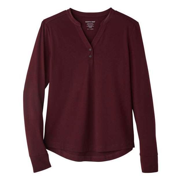 North End - Women's JAQ Stretch Performance V-Neck Snap Pullover