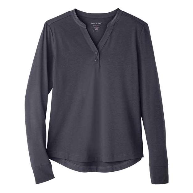 North End - Women's JAQ Stretch Performance V-Neck Snap Pullover