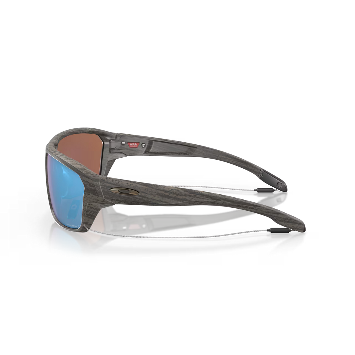 Oakley Split Shot Prizm Deep Water Polarized Woodgrain Sunglasses