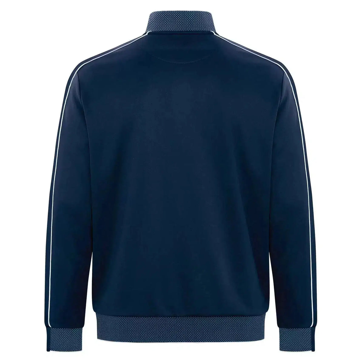 Original Penguin Birdseye Track Jacket Black Iris Blue Mens