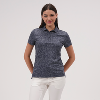 Levelwear Speckle Polo - Womens - Navy