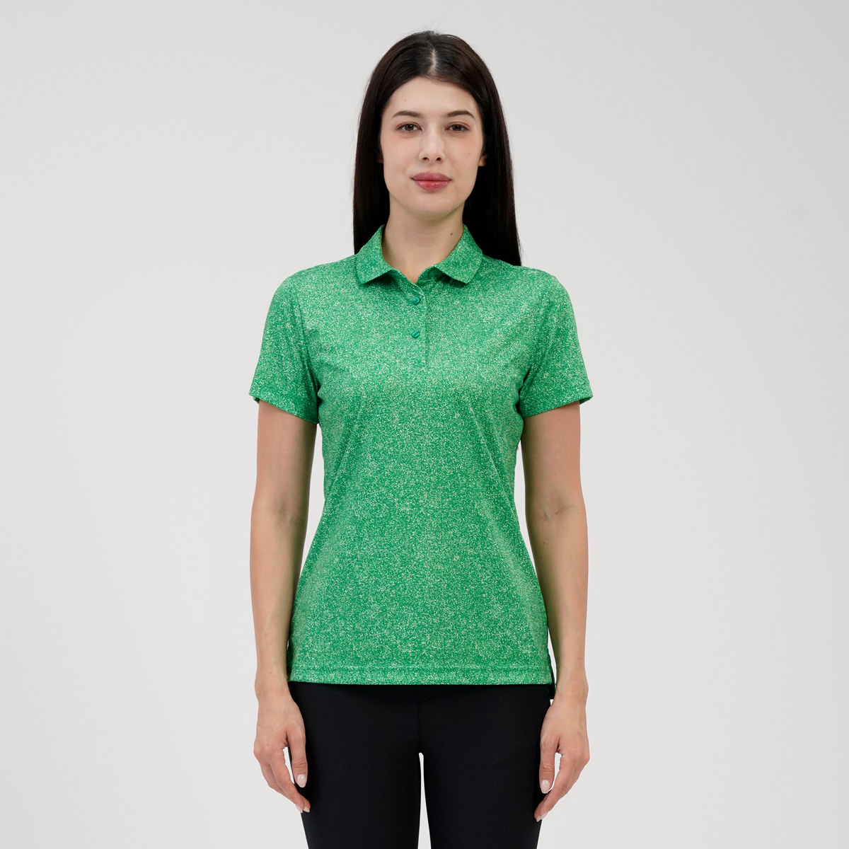 Levelwear Speckle Polo - Womens - Kelly Green