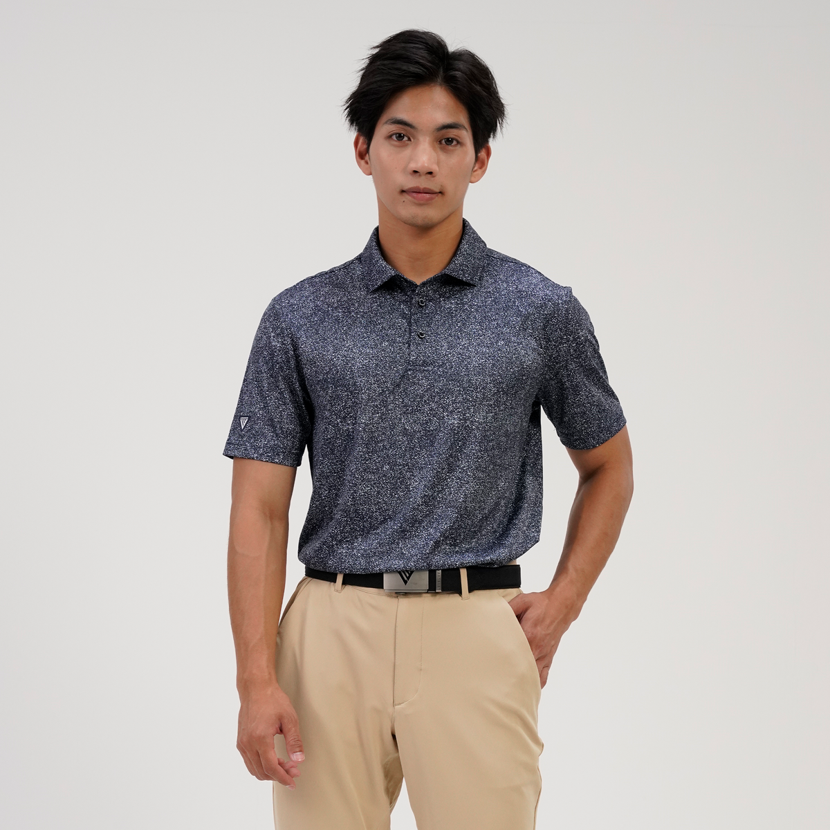 Levelwear Speckle Polo - Mens - Navy