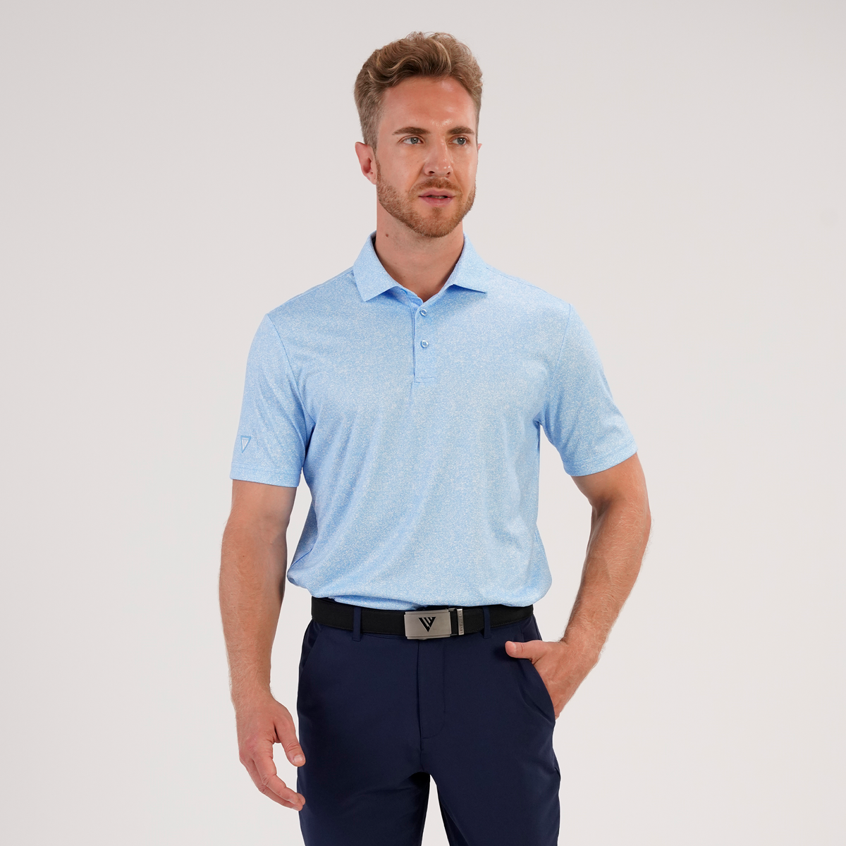 Levelwear Speckle Polo - Mens - Ice 2