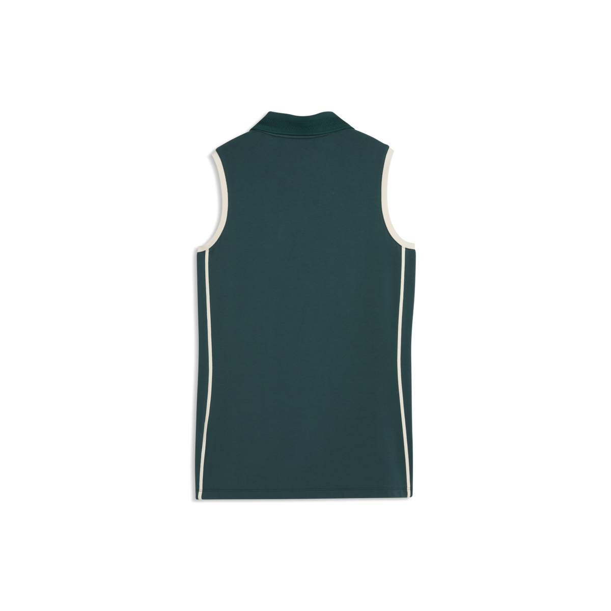 PUMA AP Modalon Piped Sleeveless Golf Polo - Women's - Forest Green