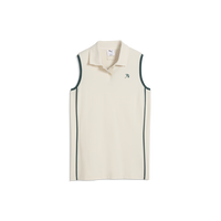 PUMA AP Modalon Piped Sleeveless Golf Polo - Women's - Alpine Snow