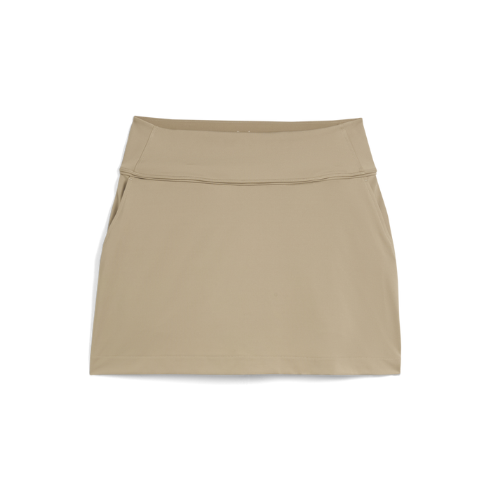 PUMA Blake Piped Knit 15.5" Golf Skirt - Women's - Ice Coffee