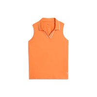 PUMA CLOUDSPUN Essential Sleeveless Golf Polo - Women's - Melon Glow