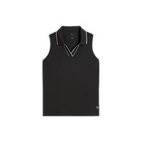 PUMA CLOUDSPUN Essential Sleeveless Golf Polo - Women's - Puma Black