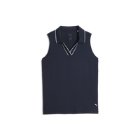 PUMA CLOUDSPUN Essential Sleeveless Golf Polo - Women's - Deep Navy