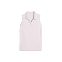PUMA CLOUDSPUN Essential Sleeveless Golf Polo - Women's - Powder Pink