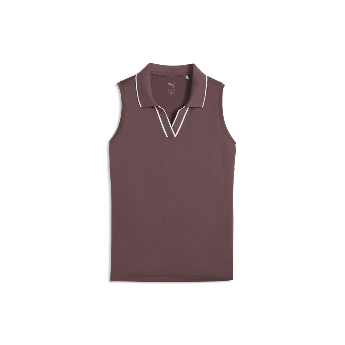 PUMA CLOUDSPUN Essential Sleeveless Golf Polo - Women's - Rich Cocoa