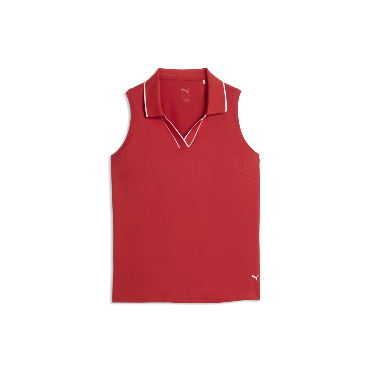 PUMA CLOUDSPUN Essential Sleeveless Golf Polo - Women's - Candy Apple
