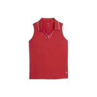 PUMA CLOUDSPUN Essential Sleeveless Golf Polo - Women's - Candy Apple
