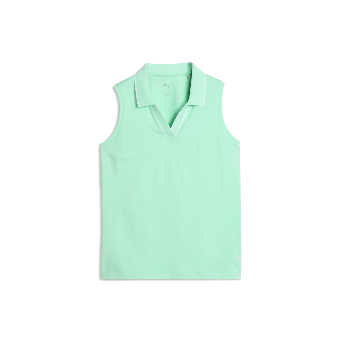 PUMA CLOUDSPUN Essential Sleeveless Golf Polo - Women's - Mint Jelly