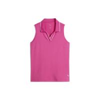 PUMA CLOUDSPUN Essential Sleeveless Golf Polo - Women's - Pink Opal