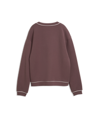 PUMA CLOUDSPUN Fleece V-Neck Golf Sweater - Women's - Rich Cocoa