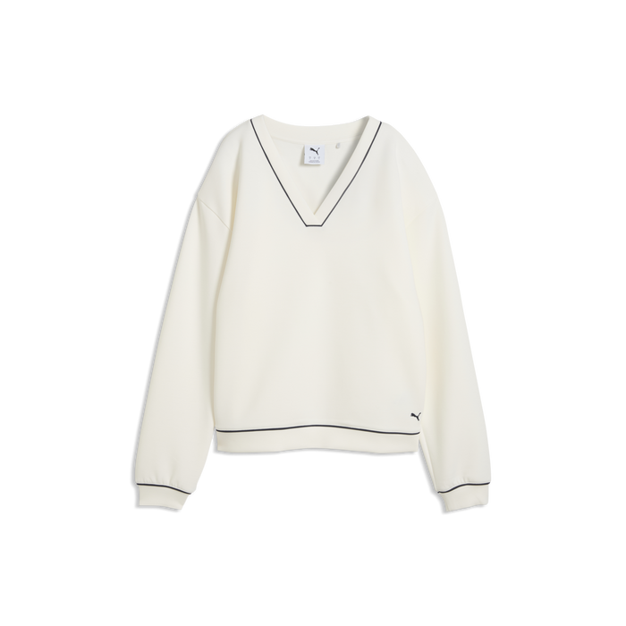 PUMA CLOUDSPUN Fleece V-Neck Golf Sweater - Women's