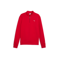 PUMA CLOUDSPUN Maple Leaf Fleece Golf 1/4 Zip - Men's - Strong Red
