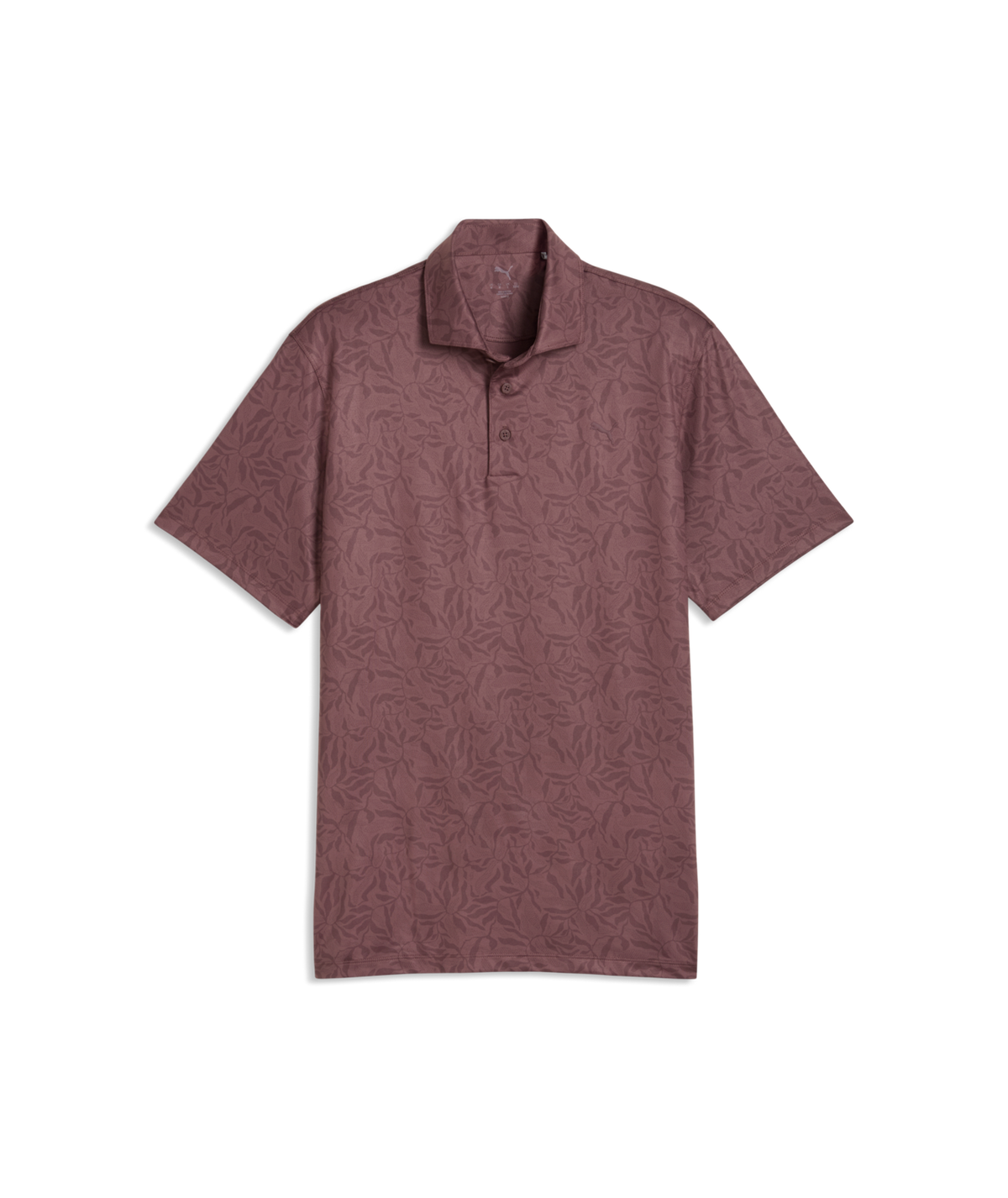 PUMA CLOUDSPUN Marine Botanical LC Golf Polo - Men's - Rich Cocoa