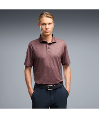 PUMA CLOUDSPUN Marine Botanical LC Golf Polo - Men's - Rich Cocoa