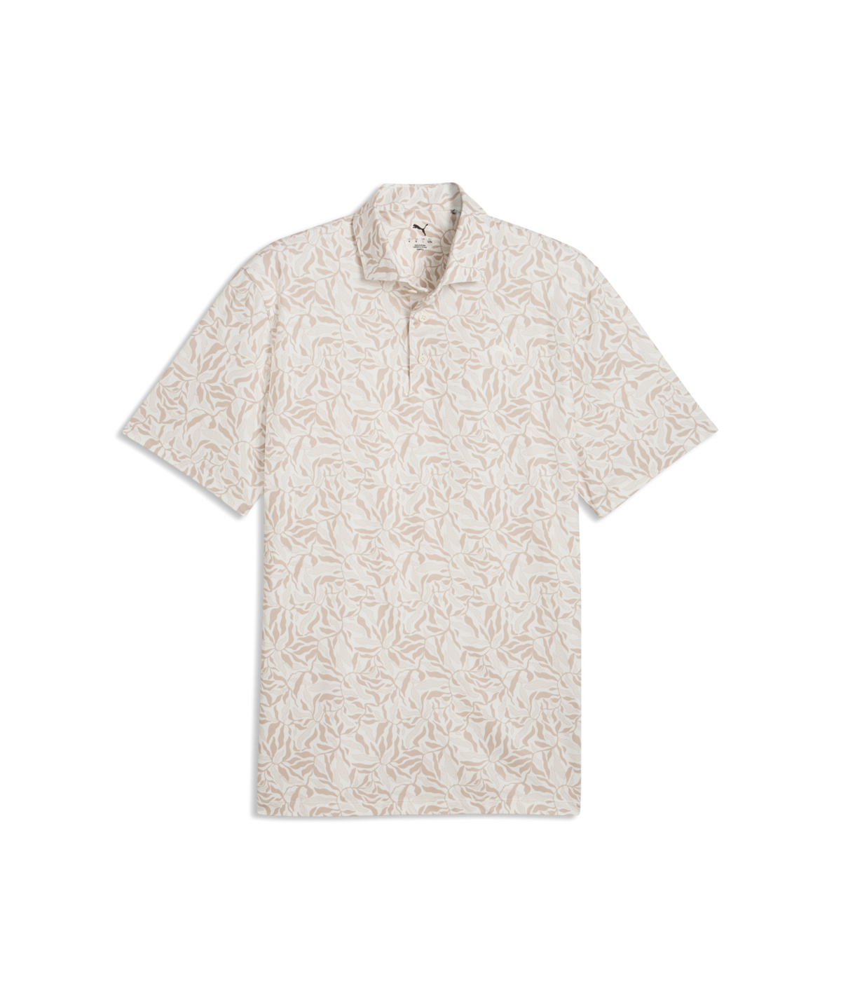 PUMA CLOUDSPUN Marine Botanical LC Golf Polo - Men's - Warm White