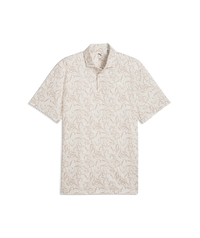 PUMA CLOUDSPUN Marine Botanical LC Golf Polo - Men's - Warm White