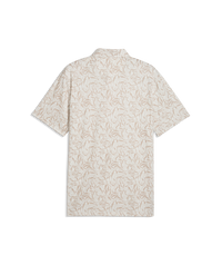 PUMA CLOUDSPUN Marine Botanical LC Golf Polo - Men's - Warm White