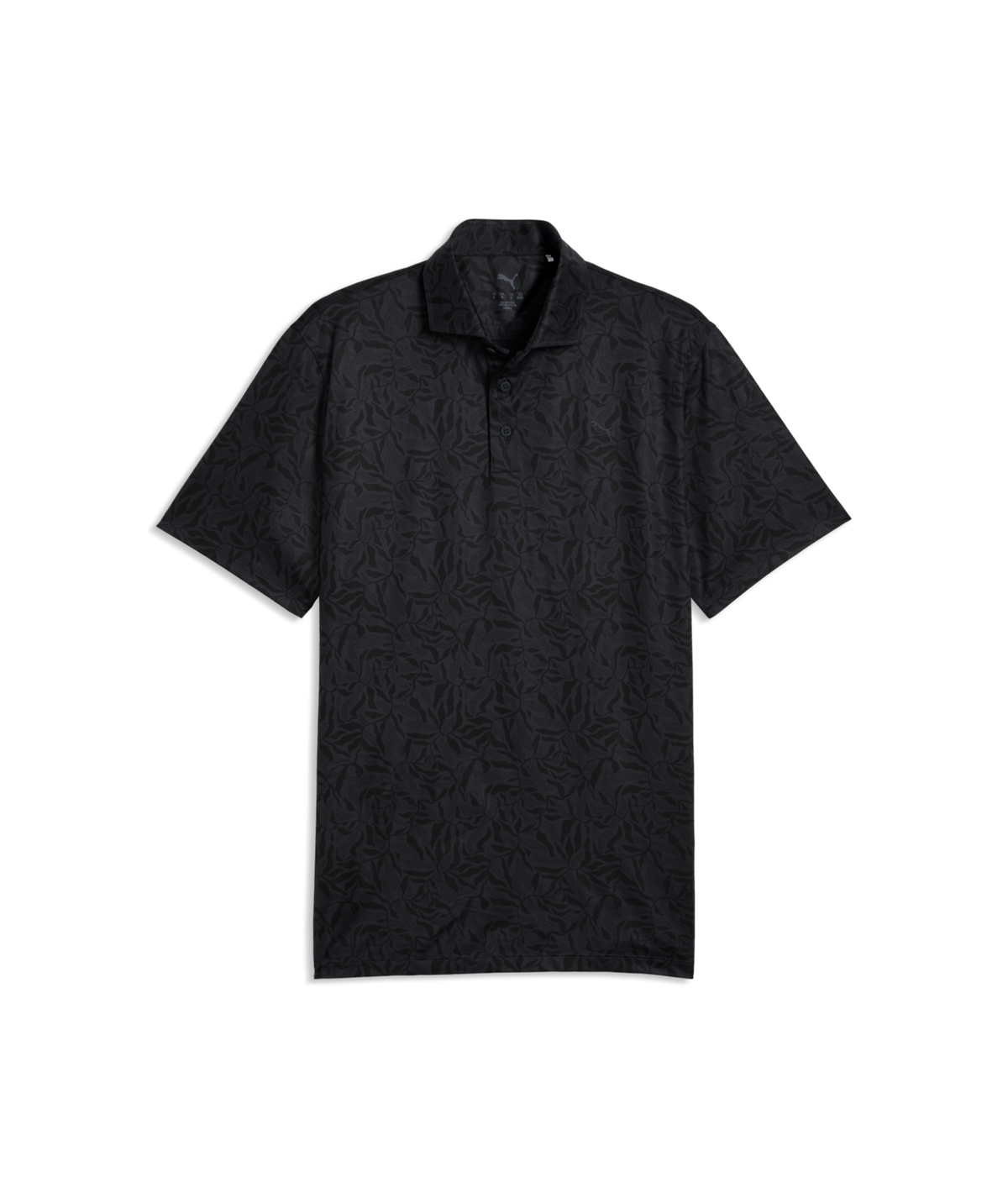 PUMA CLOUDSPUN Marine Botanical LC Golf Polo - Men's - Puma Black