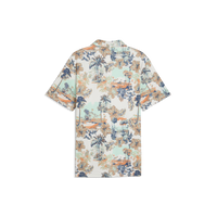 PUMA CLOUDSPUN Palm LC Golf Polo - Men's - Warm White-Mint Jelly-Melon Gl