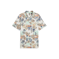 PUMA CLOUDSPUN Palm LC Golf Polo - Men's - Warm White-Mint Jelly-Melon Gl