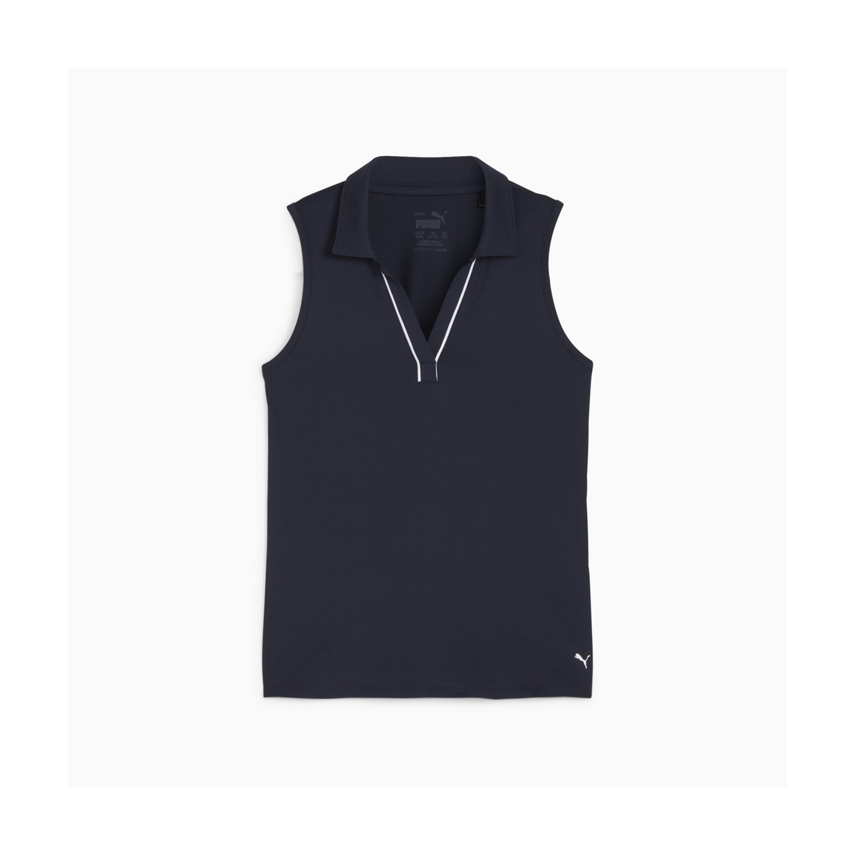 PUMA CLOUDSPUN Piped Sleeveless Golf Polo - Girls'