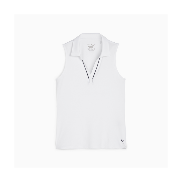 PUMA CLOUDSPUN Piped Sleeveless Golf Polo - Girls'