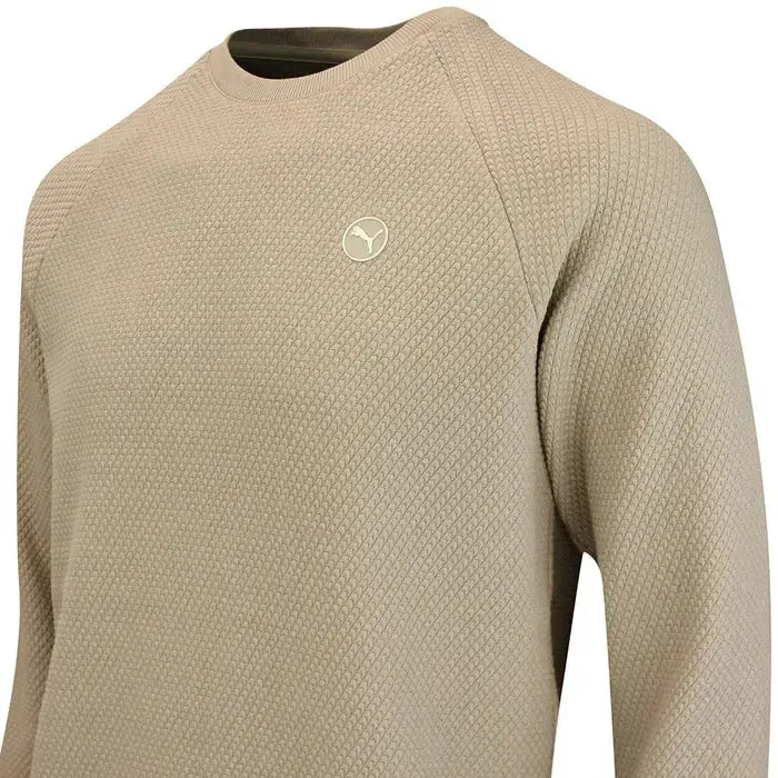 PUMA Golf Boulder 2.0 Men's Sweater - Ice Coffee