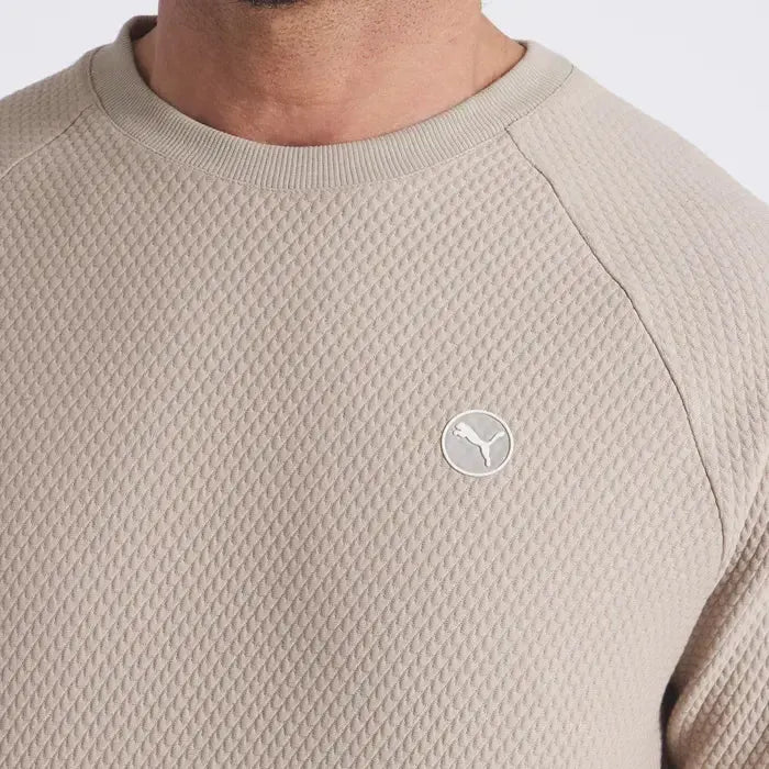 PUMA Golf Boulder 2.0 Men's Sweater - Ice Coffee