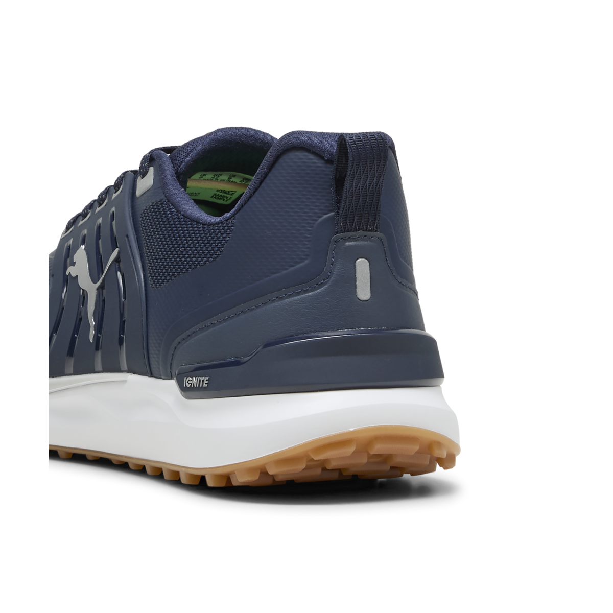 PUMA IGNITE ELEVATE 2 Wide Spikeless Golf Shoes - Men's - Deep Navy-Puma Silver-Gum