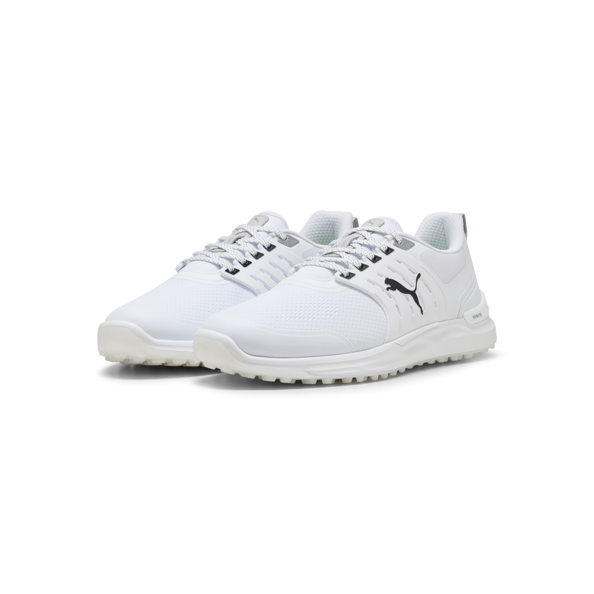 PUMA IGNITE ELEVATE 2 Wide Spikeless Golf Shoes - Men's - Puma White-Puma Black-Puma Sil
