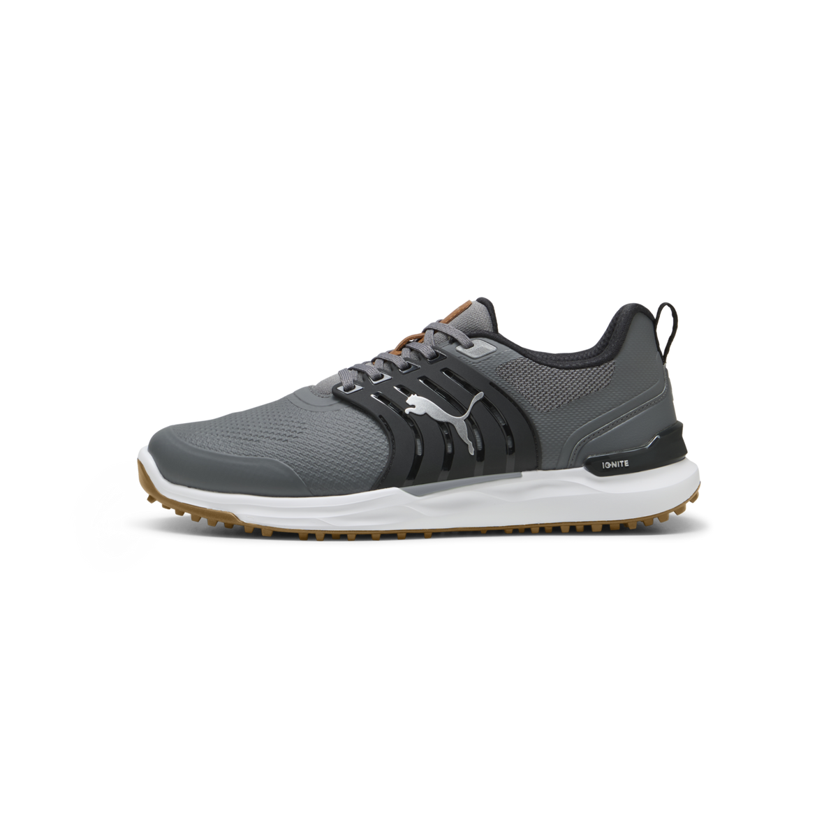 PUMA IGNITE ELEVATE 2 Wide Spikeless Golf Shoes - Men's - Slate Sky-Puma Black-Green Glare