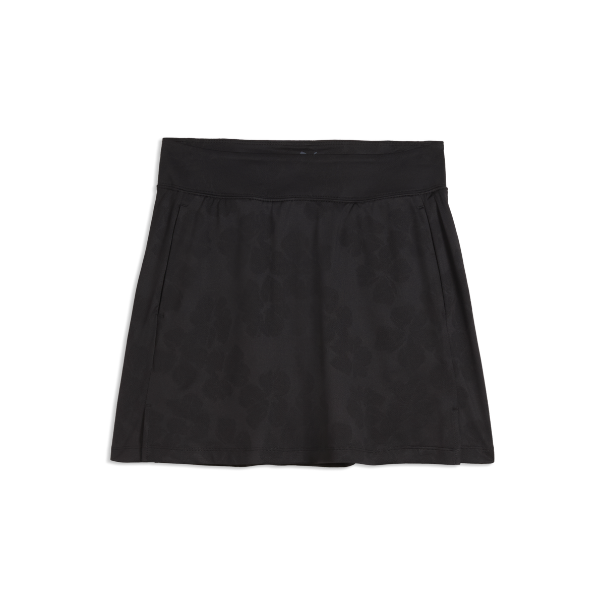 PUMA Lana Floral Lace Jacquard 16" Golf Skirt - Women's - Puma Black