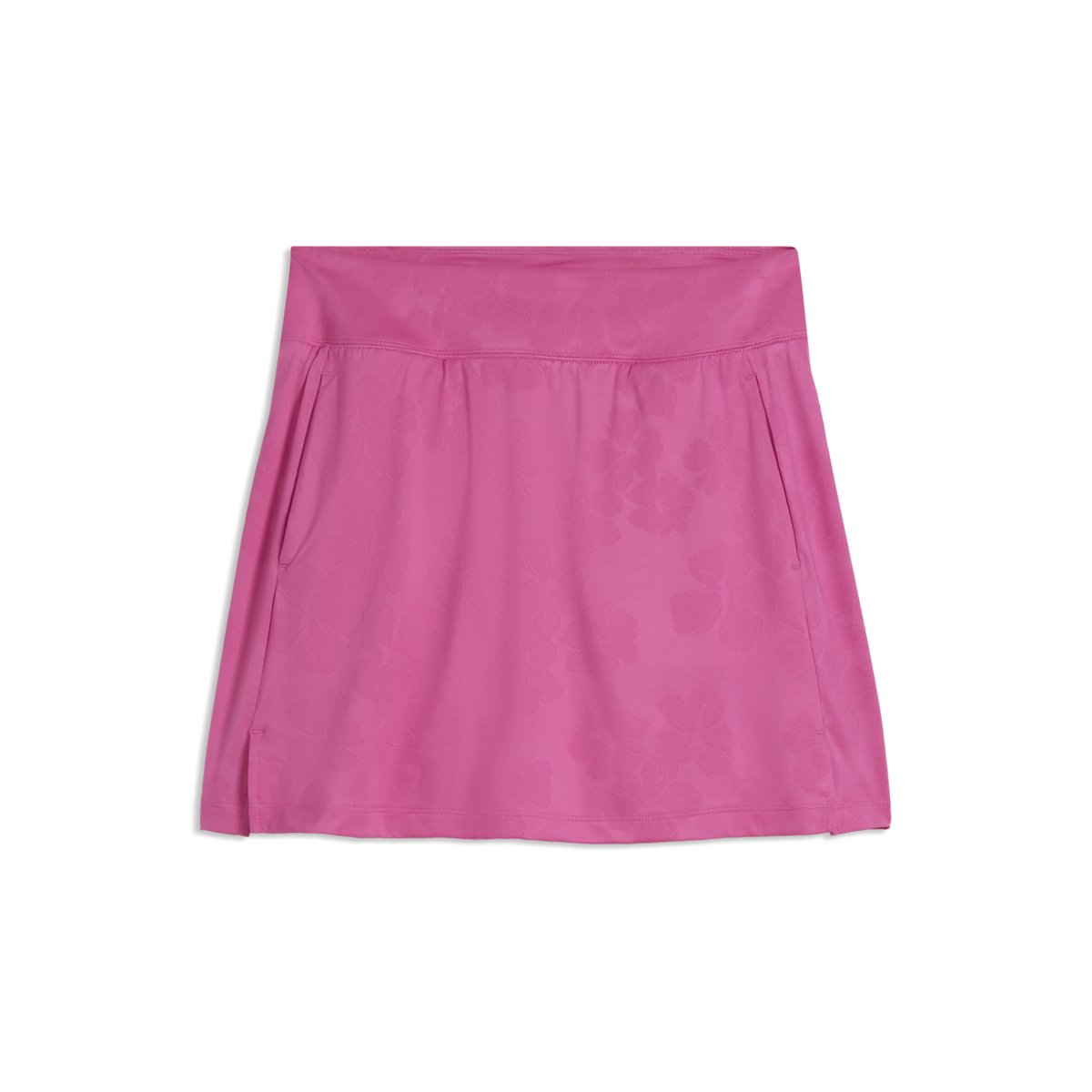 PUMA Lana Floral Lace Jacquard 16" Golf Skirt - Women's - Pink Opal