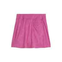 PUMA Lana Floral Lace Jacquard 16" Golf Skirt - Women's - Pink Opal