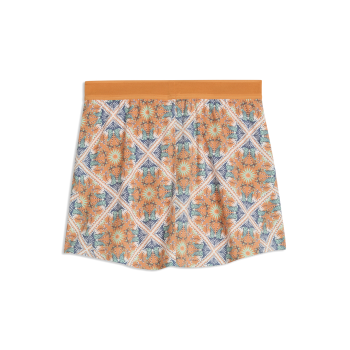 PUMA Lettie Leopard 15.5" Golf Skirt - Women's - Warm White-Melon Glow