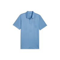 PUMA MATTR Clover BN Golf Polo - Men's - Team Light Blue-Warm White
