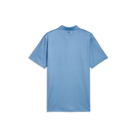 PUMA MATTR Clover BN Golf Polo - Men's - Team Light Blue-Warm White