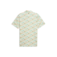 PUMA MATTR Deco BN Golf Polo - Men's - Warm White-Melon Glow